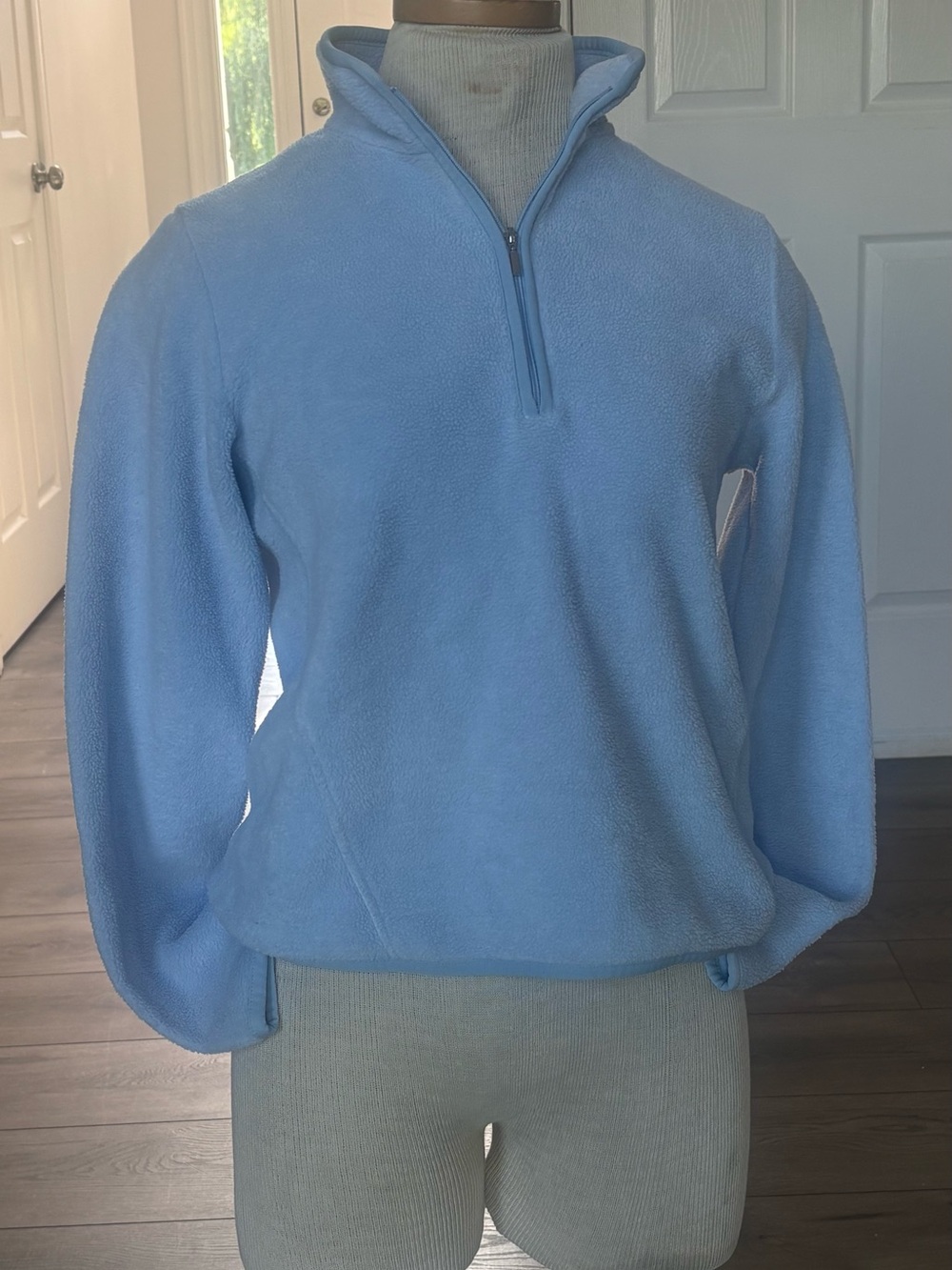 Uniqlo Light Blue Half-Zip Fleece Pullover